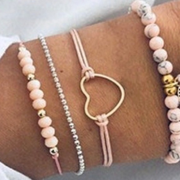 Jewelry - Pink Anchor Bracelet Bundle